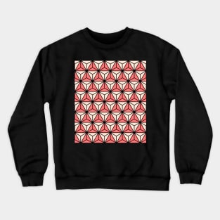 Art Deco Pattern No 57 - Pink - Diamond Texture Crewneck Sweatshirt